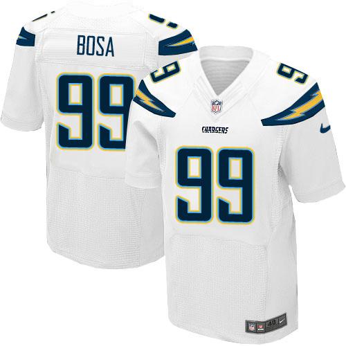 Nike Chargers #99 Joey Bosa White Men's Stitched NFL New Elite Jersey Nike Chargers #99 Joey Bosa White Men's Stitched NFL New Elite Jersey