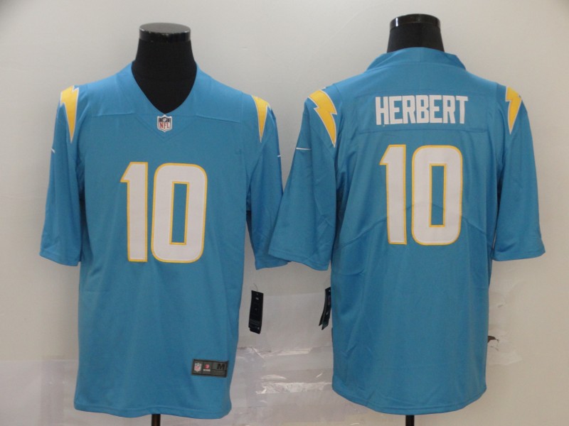 Nike Chargers 10 Justin Herbert Light Blue 2020 Vapor Untouchable Limited Jersey Nike Chargers 10 Justin Herbert Light Blue 2020 Vapor Untouchable Limited Jersey