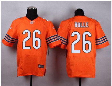 Nike Chicago Bears #26 Antrel Rolle Orange Alternate Men's Stitched NFL Elite Jersey Nike Chicago Bears #26 Antrel Rolle Orange Alternate Men's Stitched NFL Elite Jersey