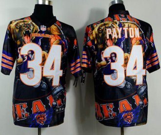 Nike Chicago Bears #34 Walter Payton Team Color NFL Elite Fanatical Version Jersey Nike Chicago Bears #34 Walter Payton Team Color NFL Elite Fanatical Version Jersey