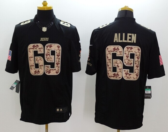 Nike Chicago Bears #69 Allen Black Salute TO Service Jersey Nike Chicago Bears #69 Allen Black Salute TO Service Jersey