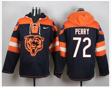 Nike Chicago Bears #72 William Perry Navy Blue Player Pullover NFL Hoodie