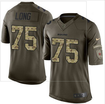 Nike Chicago Bears #75 Kyle Long Green Men's Stitched NFL Limited Salute to Service Jersey Nike Chicago Bears #75 Kyle Long Green Men's Stitched NFL Limited Salute to Service Jersey