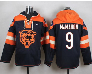 Nike Chicago Bears #9 Jim McMahon Navy Blue Player Pullover NFL Hoodie Nike Chicago Bears #9 Jim McMahon Navy Blue Player Pullover NFL Hoodie