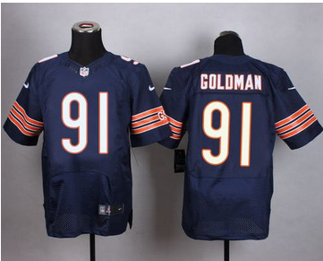 Nike Chicago Bears #91 Eddie Goldman Navy Blue Team Color Men's Stitched NFL Elite Jersey Nike Chicago Bears #91 Eddie Goldman Navy Blue Team Color Men's Stitched NFL Elite Jersey