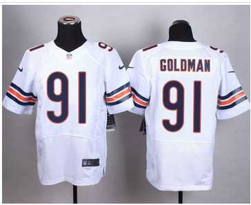 Nike Chicago Bears #91 Eddie Goldman White Men's Stitched NFL Elite Jersey Nike Chicago Bears #91 Eddie Goldman White Men's Stitched NFL Elite Jersey