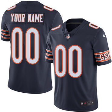 Nike Chicago Bears Limited Navy Blue Home Men's Jersey NFL Vapor Untouchable Customized jerseys