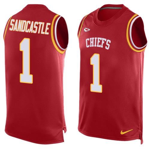 Nike Chiefs #1 Leon Sandcastle Red Team Color Men's Stitched NFL Limited Tank Top Jersey Nike Chiefs #1 Leon Sandcastle Red Team Color Men's Stitched NFL Limited Tank Top Jersey