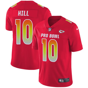 Nike Chiefs #10 Tyreek Hill Red Women's Stitched NFL Limited AFC 2018 Pro Bowl Jersey