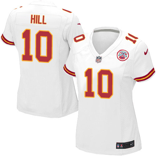 Nike Chiefs #10 Tyreek Hill White Women's Stitched NFL Elite Jersey