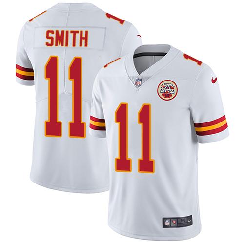 Nike Chiefs #11 Alex Smith White Men's Stitched NFL Vapor Untouchable Limited Jersey Nike Chiefs #11 Alex Smith White Men's Stitched NFL Vapor Untouchable Limited Jersey