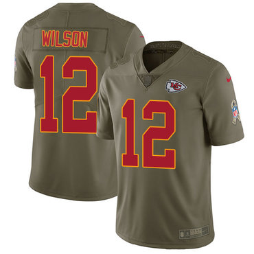Nike Chiefs #12 Albert Wilson Olive Men's Stitched NFL Limited 2017 Salute to Service Jersey Nike Chiefs #12 Albert Wilson Olive Men's Stitched NFL Limited 2017 Salute to Service Jersey