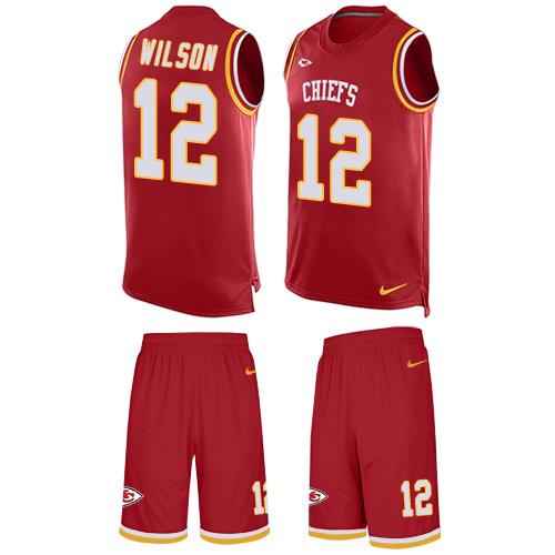 Nike Chiefs #12 Albert Wilson Red Team Color Men's Stitched NFL Limited Tank Top Suit Jersey Nike Chiefs #12 Albert Wilson Red Team Color Men's Stitched NFL Limited Tank Top Suit Jersey