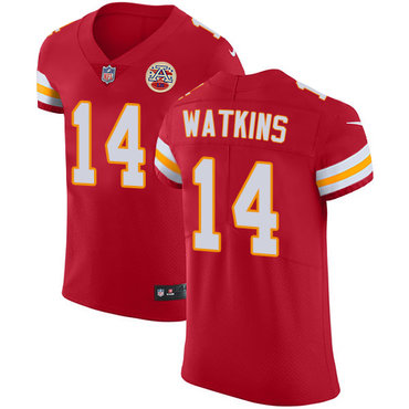 Nike Chiefs #14 Sammy Watkins Red Team Color Men's Stitched NFL Vapor Untouchable Elite Jersey