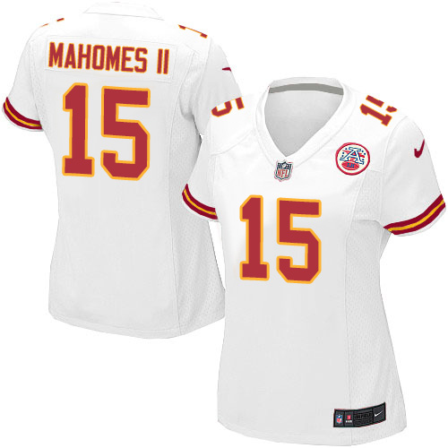 Nike Chiefs #15 Patrick Mahomes II White Women's Stitched NFL Elite Jersey