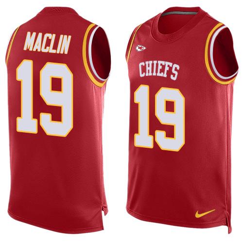 Nike Chiefs #19 Jeremy Maclin Red Team Color Men's Stitched NFL Limited Tank Top Jersey Nike Chiefs #19 Jeremy Maclin Red Team Color Men's Stitched NFL Limited Tank Top Jersey