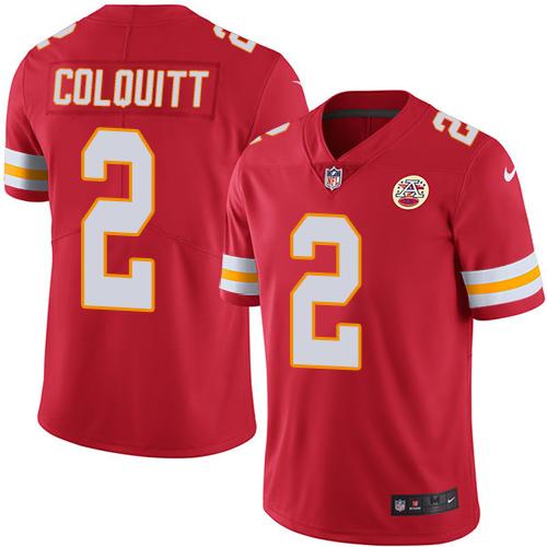 Nike Chiefs #2 Dustin Colquitt Red Team Color Men's Stitched NFL Vapor Untouchable Limited Jersey Nike Chiefs #2 Dustin Colquitt Red Team Color Men's Stitched NFL Vapor Untouchable Limited Jersey