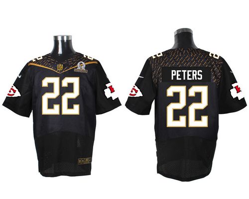 Nike Chiefs #22 Marcus Peters Black 2016 Pro Bowl Men's Stitched NFL Elite Jersey Nike Chiefs #22 Marcus Peters Black 2016 Pro Bowl Men's Stitched NFL Elite Jersey