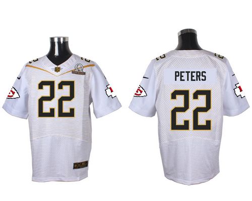 Nike Chiefs #22 Marcus Peters White 2016 Pro Bowl Men's Stitched NFL Elite Jersey Nike Chiefs #22 Marcus Peters White 2016 Pro Bowl Men's Stitched NFL Elite Jersey