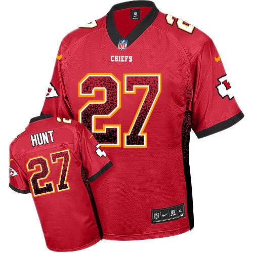 Nike Chiefs #27 Kareem Hunt Red Team Color Men's Stitched NFL Elite Drift Fashion Jersey Nike Chiefs #27 Kareem Hunt Red Team Color Men's Stitched NFL Elite Drift Fashion Jersey