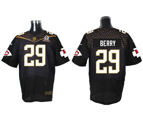 Nike Chiefs #29 Eric Berry Black 2016 Pro Bowl Men's Stitched NFL Elite Jersey Nike Chiefs #29 Eric Berry Black 2016 Pro Bowl Men's Stitched NFL Elite Jersey