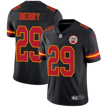 Nike Chiefs #29 Eric Berry Black Men's Stitched NFL Limited Rush Jersey Nike Chiefs #29 Eric Berry Black Men's Stitched NFL Limited Rush Jersey