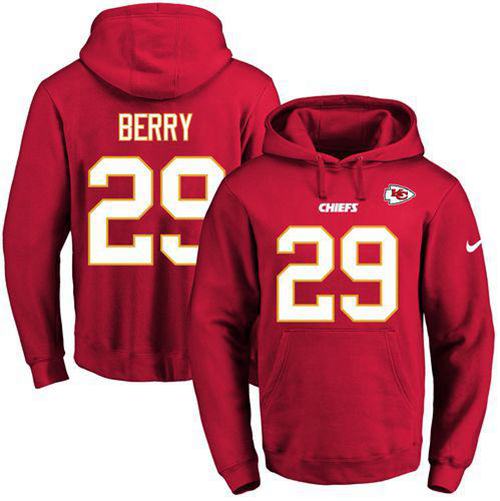 Nike Chiefs #29 Eric Berry Red Name & Number Pullover NFL Hoodie Nike Chiefs #29 Eric Berry Red Name & Number Pullover NFL Hoodie