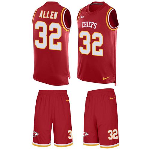 Nike Chiefs #32 Marcus Allen Red Team Color Men's Stitched NFL Limited Tank Top Suit Jersey Nike Chiefs #32 Marcus Allen Red Team Color Men's Stitched NFL Limited Tank Top Suit Jersey