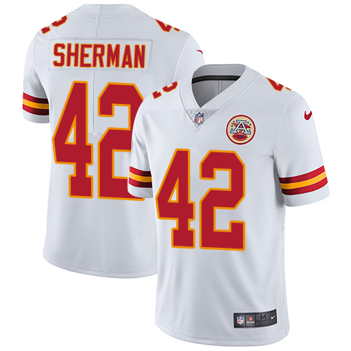 Nike Chiefs #42 Anthony Sherman White Youth Stitched NFL Vapor Untouchable Limited Jersey Nike Chiefs #42 Anthony Sherman White Youth Stitched NFL Vapor Untouchable Limited Jersey