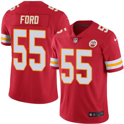 Nike Chiefs #55 Dee Ford Red Team Color Men's Stitched NFL Vapor Untouchable Limited Jersey Nike Chiefs #55 Dee Ford Red Team Color Men's Stitched NFL Vapor Untouchable Limited Jersey