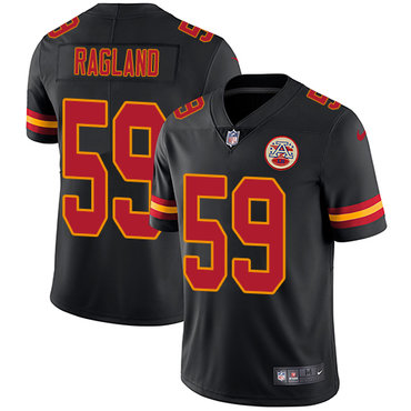 Nike Chiefs #59 Reggie Ragland Black Youth Stitched NFL Limited Rush Jersey Nike Chiefs #59 Reggie Ragland Black Youth Stitched NFL Limited Rush Jersey