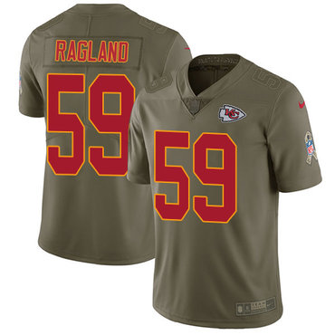 Nike Chiefs #59 Reggie Ragland Olive Youth Stitched NFL Limited 2017 Salute to Service Jersey Nike Chiefs #59 Reggie Ragland Olive Youth Stitched NFL Limited 2017 Salute to Service Jersey