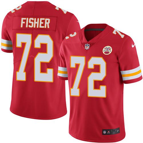 Nike Chiefs #72 Eric Fisher Red Men's Stitched NFL Limited Rush Jersey Nike Chiefs #72 Eric Fisher Red Men's Stitched NFL Limited Rush Jersey