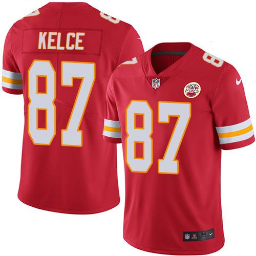 Nike Chiefs #87 Travis Kelce Red Team Color Youth Stitched NFL Vapor Untouchable Limited Jersey Nike Chiefs #87 Travis Kelce Red Team Color Youth Stitched NFL Vapor Untouchable Limited Jersey