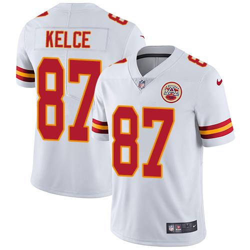Nike Chiefs #87 Travis Kelce White Men's Stitched NFL Vapor Untouchable Limited Jersey Nike Chiefs #87 Travis Kelce White Men's Stitched NFL Vapor Untouchable Limited Jersey