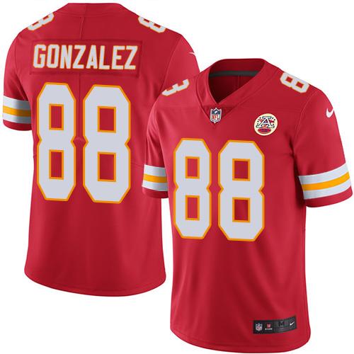 Nike Chiefs #88 Tony Gonzalez Red Team Color Men's Stitched NFL Vapor Untouchable Limited Jersey Nike Chiefs #88 Tony Gonzalez Red Team Color Men's Stitched NFL Vapor Untouchable Limited Jersey