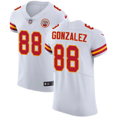 Nike Chiefs #88 Tony Gonzalez White Men's Stitched NFL Vapor Untouchable Elite Jersey