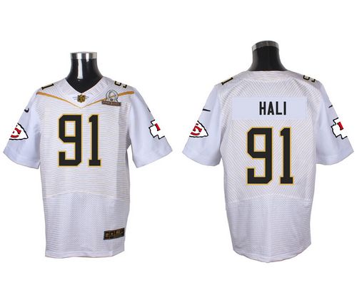 Nike Chiefs #91 Tamba Hali White 2016 Pro Bowl Men's Stitched NFL Elite Jersey Nike Chiefs #91 Tamba Hali White 2016 Pro Bowl Men's Stitched NFL Elite Jersey