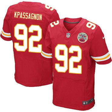 Nike Chiefs #92 Tanoh Kpassagnon Red Team Color Men's Stitched NFL Elite Jersey Nike Chiefs #92 Tanoh Kpassagnon Red Team Color Men's Stitched NFL Elite Jersey