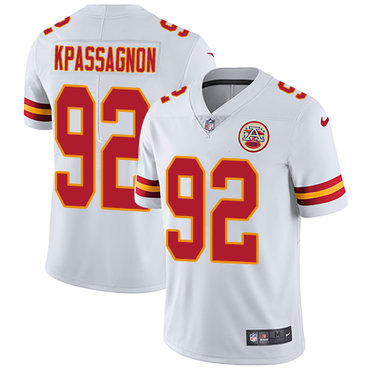 Nike Chiefs #92 Tanoh Kpassagnon White Men's Stitched NFL Vapor Untouchable Limited Jersey Nike Chiefs #92 Tanoh Kpassagnon White Men's Stitched NFL Vapor Untouchable Limited Jersey