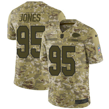 Nike Chiefs #95 Chris Jones Camo Youth Stitched NFL Limited 2018 Salute to Service Jersey Nike Chiefs #95 Chris Jones Camo Youth Stitched NFL Limited 2018 Salute to Service Jersey