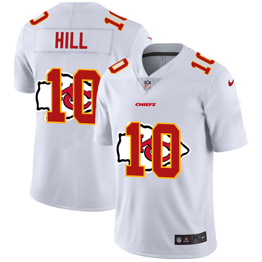 Nike Chiefs 10 Tyreek Hill White Shadow Logo Limited Jersey Nike Chiefs 10 Tyreek Hill White Shadow Logo Limited Jersey
