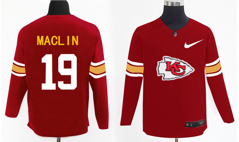 Nike Chiefs 19 Jeremy Maclin Red Knit Sweater