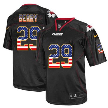 Nike Chiefs 29 Eric Berry Black USA Flag Fashion Elite Jersey Nike Chiefs 29 Eric Berry Black USA Flag Fashion Elite Jersey