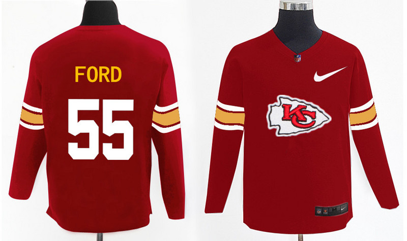 Nike Chiefs 55 Dee Ford Red Knit Sweater Nike Chiefs 55 Dee Ford Red Knit Sweater