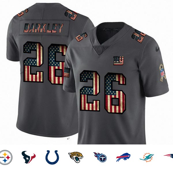 Nike Chiefs 87 Travis Kelce 2019 Salute To Service USA Flag Fashion Limited Jersey