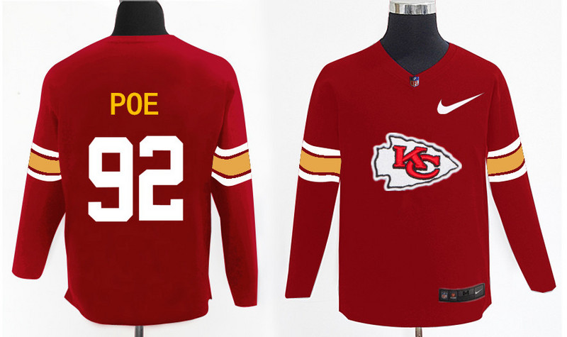 Nike Chiefs 92 Dontari Poe Red Knit Sweater Nike Chiefs 92 Dontari Poe Red Knit Sweater