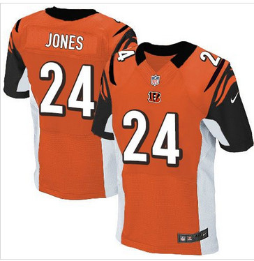 Nike Cincinnati Bengals #24 Adam Jones Orange Alternate Men's Stitched NFL Elite Jersey