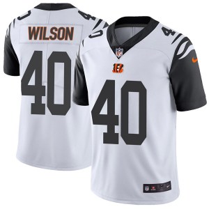 Nike Cincinnati Bengals #40 Brandon Wilson Men's Limited White Color Rush Vapor Untouchable Jersey Nike Cincinnati Bengals #40 Brandon Wilson Men's Limited White Color Rush Vapor Untouchable Jersey
