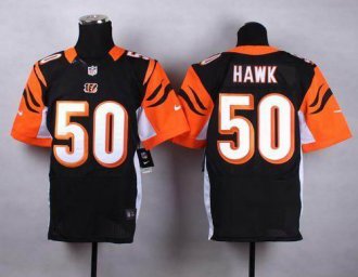 Nike Cincinnati Bengals #50 A.J. Hawk Black Team Color Men's Stitched NFL Elite Jersey